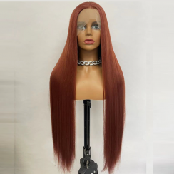 2 Packs Red Straight Lace Front Synthetic Hair Wig
