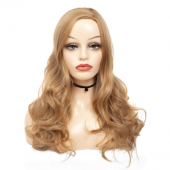 3 Packs Natural Wave Black Golden Shoulder Length Human Hair Wigs