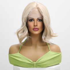 7 Packs Golden Lace Front Synthetic Fiber High Temperature Resistant Wig